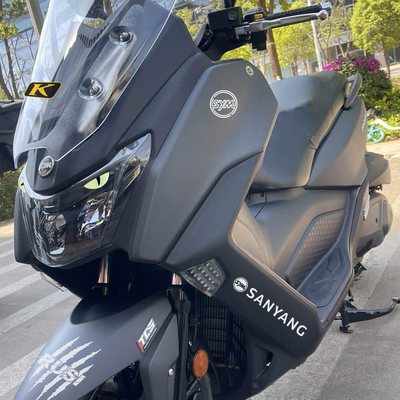 适用三阳Max400改装饰贴纸轮毂贴