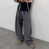 宽松阔腿西裤 arch 灰色侧缝明线弯刀裤 男 咆哮野兽 roaringwild