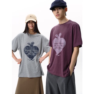 男款 arch 爱心天使圆领短袖 宽松透气t恤 咆哮野兽 roaringwild