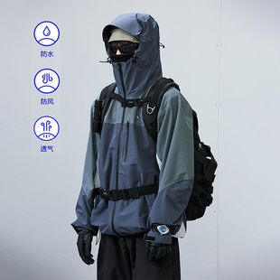 咆哮野兽 arch 拼接连帽防风衣 roaringwild
