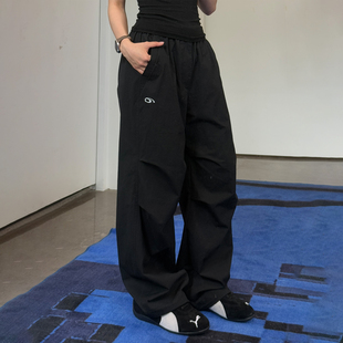 咆哮野兽 ARCH 黑色轻质休闲裤 美式 男款 伞兵长裤 中中阿中专属