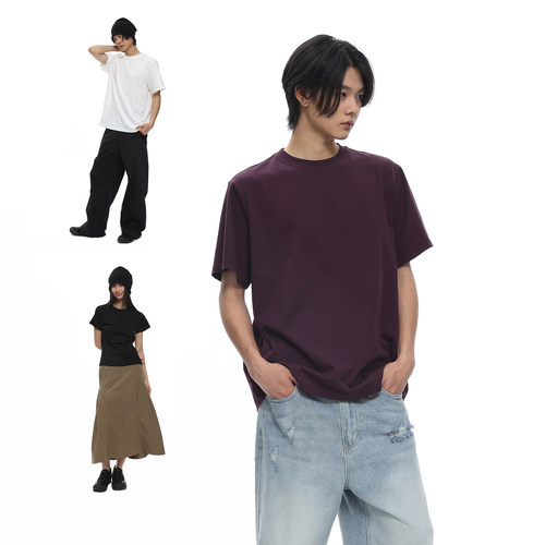 roaringwild a arch 咆哮野兽 宽松基础款上衣美式t恤潮牌短袖男