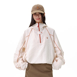 咆哮野兽 arch 短款 宽松连帽夹克弯刀袖 roaringwild 潮外套男款