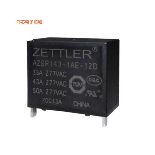 AZSR143-1AE-24D -原装RELAY EV CHG SOLAR SPST 50A 24V