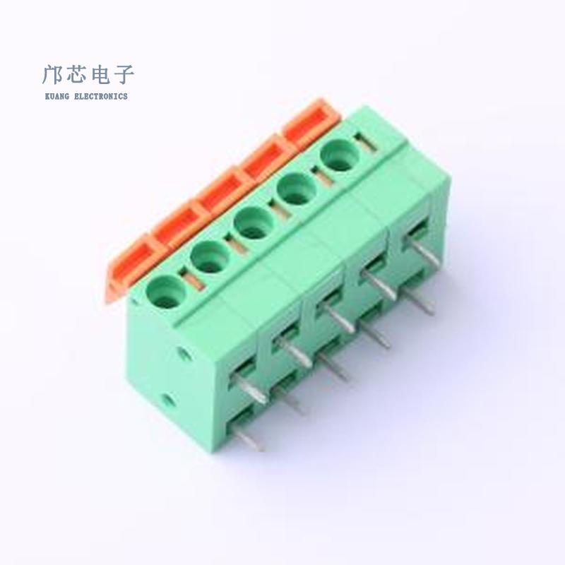 原装DB142R-5.08-5P-GN全新弯插,P=5.08