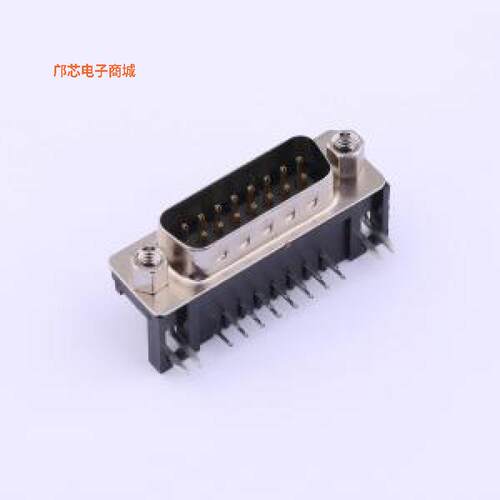 KH-DR-15-CSW -[(全新弯插VGA DR15P公座叉锁8.1环保黑色