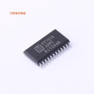 HT7219ARWZ -[(全新SOIC-24-300mil串行接口， 8位LED显示驱动器