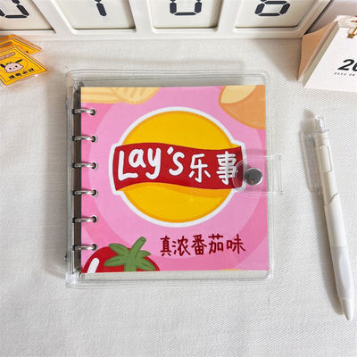 乐事薯片笔记本搞怪可爱高颜值活页本简约ins小众日系学生日记本i