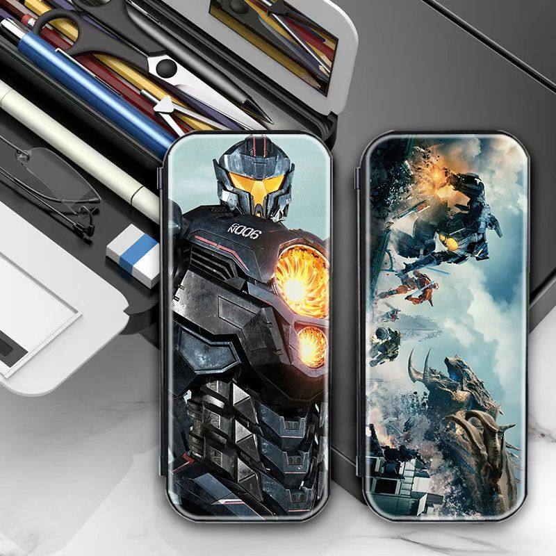 环太平洋周边文具盒网红超帅气定制铅笔袋黑科双层大容量笔袋礼物