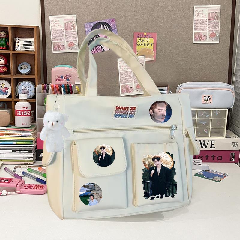 张艺兴单肩包斜跨明星应援书包高颜值吧唧韩式ins简约百搭大容量