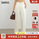 垂感修身 女铅笔裤 Smen诗萌休闲裤 不规则脚口九分裤 商场同款