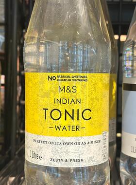 代购英国进口 M&S/玛莎印度汤力水 Indian tonic water 1L