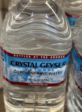 代购美国进口 CRYSTAL GEYSER高山天然矿泉水/饮用水 3.78升