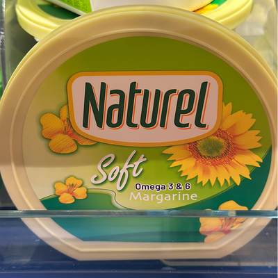 代购马来西亚产 NATUREL植物牛油 soft margarine 250克