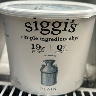 美国进口 酸奶 SIGGI 原味脱脂乳酪 681克 S冰岛风格 代购