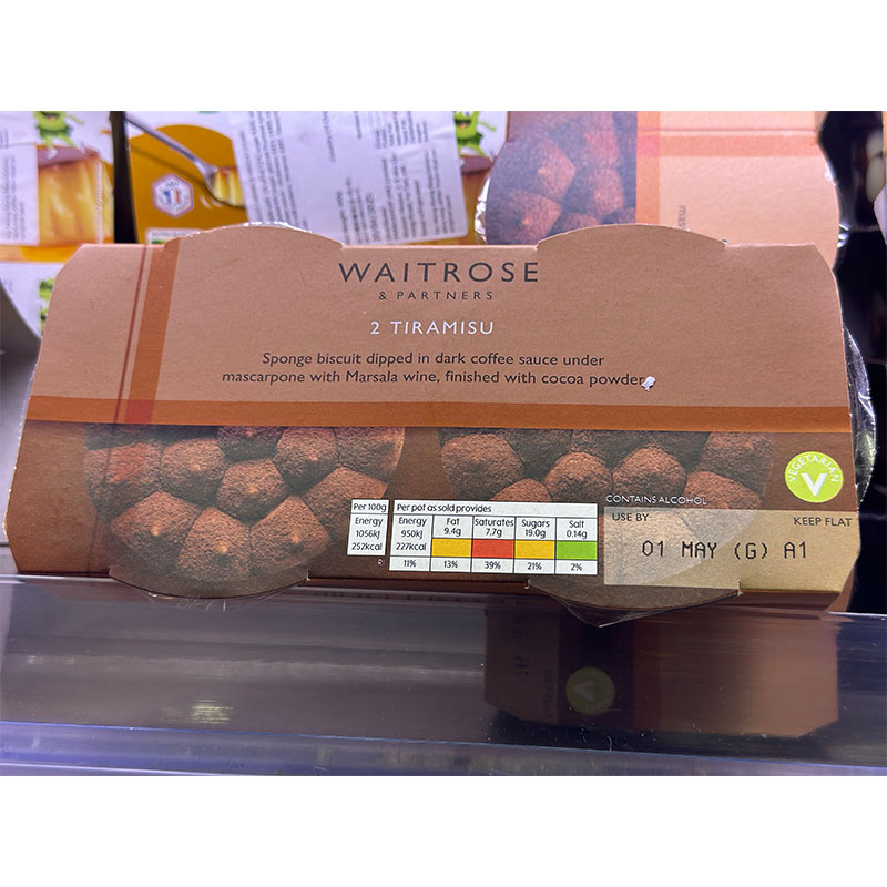 国外进口 WAITROSE&PARTNERS/维狄意大利芝士蛋糕 2个