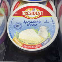 代购法国进口 PRESIDENT/总统牌高钙芝士 8块 spreadable cheese
