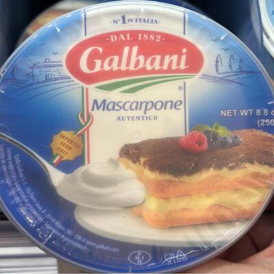 代购意大利进口 GALBANI/告本尼马斯卡彭芝士 Mascarpone 250克
