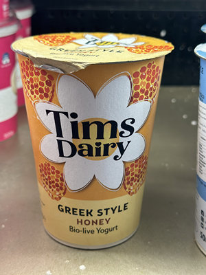 代购正品 英国进口 TIMS DAIRY希腊式乳酪/希腊酸奶 蜂蜜味 500克