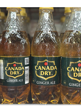 代购日本进口 CANADA DRY姜汁汽水/姜味有气饮品 500毫升*6