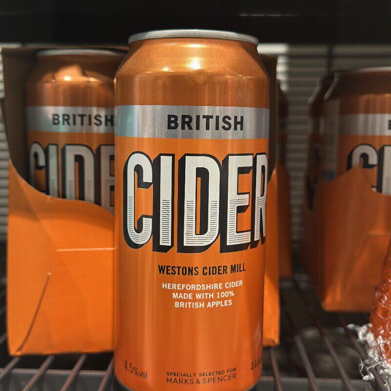 代购英国进口 M&S/玛莎英国苹果酒British cider 440ML*4罐
