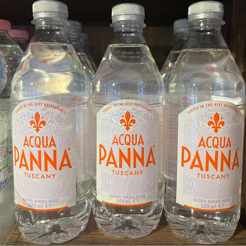 代购正品普娜意大利进口 ACQUA PANNA天然矿泉水/饮用水500ML*6瓶