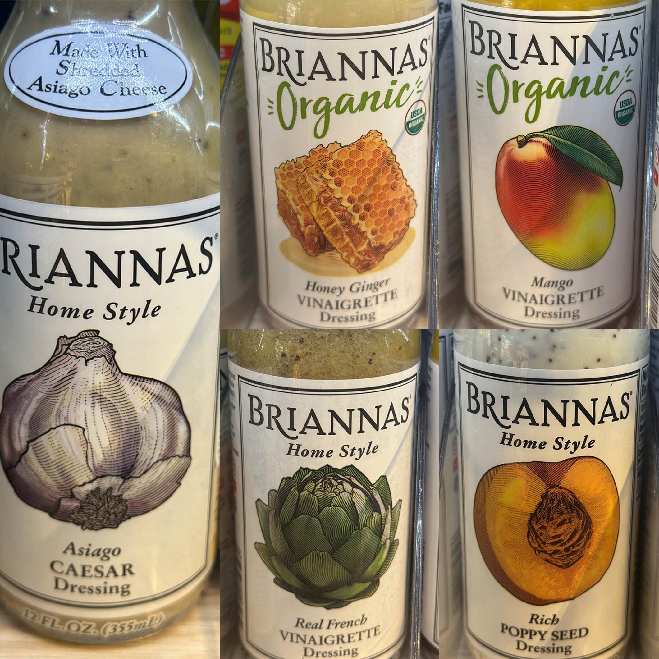 美国进口 BRIANNA'S有机蜂蜜姜油醋沙律酱/沙拉酱色拉酱 296ML
