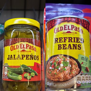 代购 国外进口 OLD EL PASO墨西哥炒豆酱 微辣/墨西哥青辣椒片