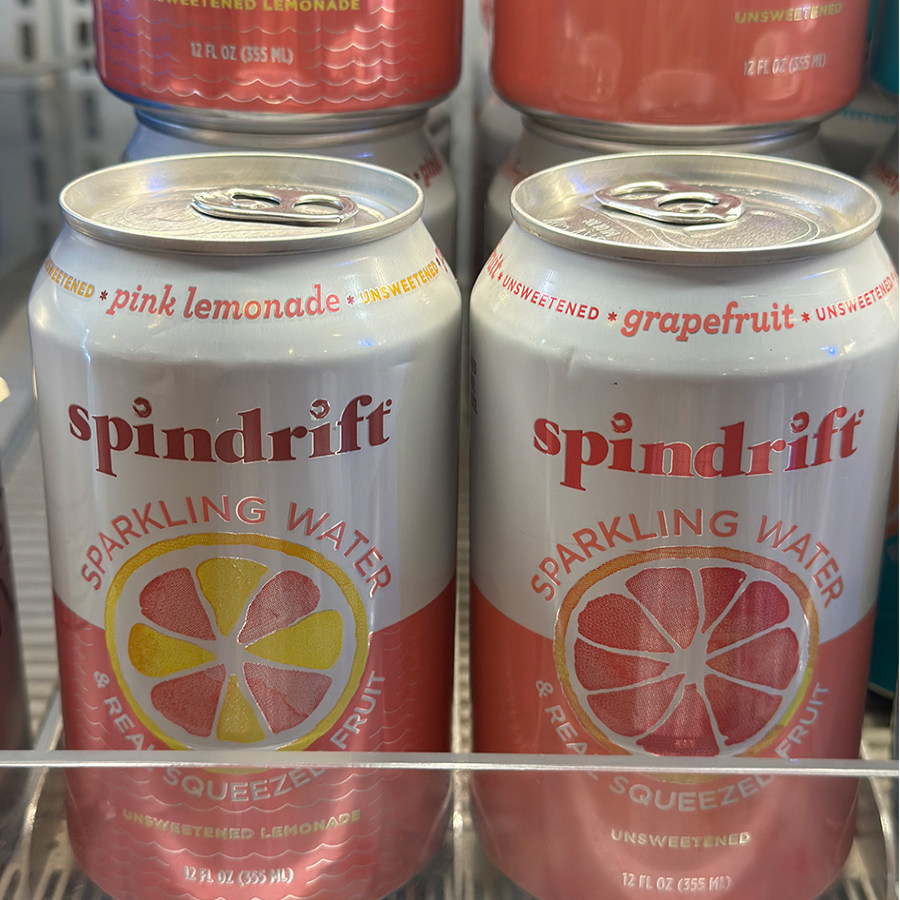 代购美国进口 SPINDRIFT有汽水 粉红柠檬味 无添加糖 355ML*6罐