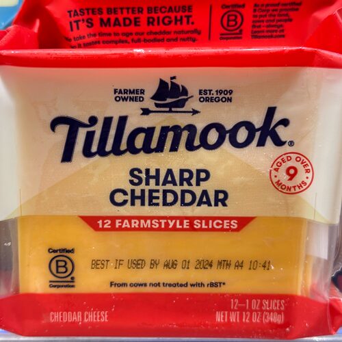 代购美国进口 Tillamook天然片装浓味车打芝士cheddar 12片 - 封面