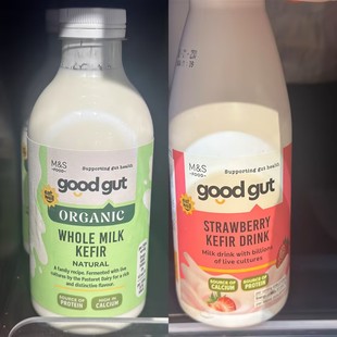 代购 M&S/英国玛莎全脂奶/草莓味克菲尔活性乳酸菌饮品