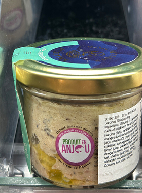 代购法国进口 DOM PETROFF沙丁鱼鱼丝酱 80克