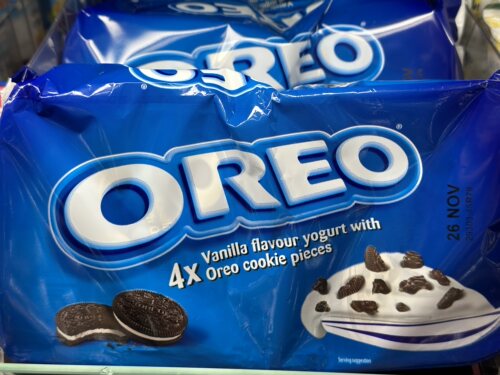 代购正品 英国进口 OREO/奥利奥云呢拿香草乳酪 含奥利奥饼干碎