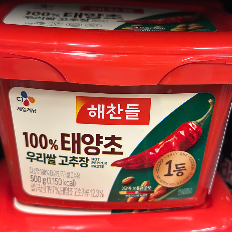 代购韩国进口 CJ/好餐得金牌辣酱/辣味酱料 500克