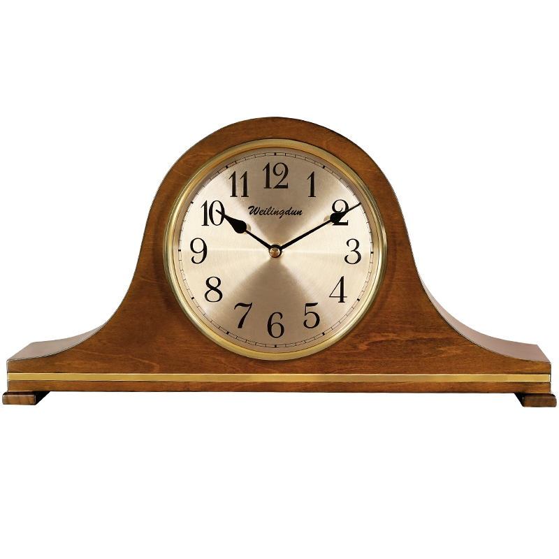 威灵顿座钟实木报时钟复古坐钟酒柜钟客厅钟表中式时钟大号台钟
