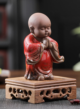 陶瓷祝福中式客厅创意摆件禅意