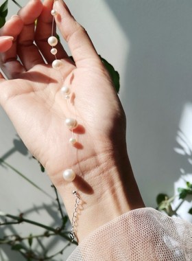 气质温柔仙气珍珠隐形手链