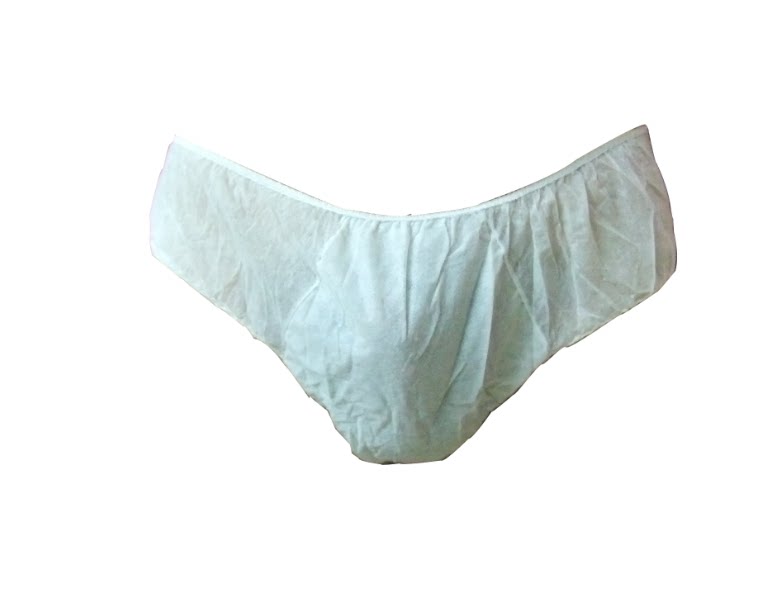 美容院/专用外出旅行/一次性男女三角裤厚双层纯白纸内裤1条