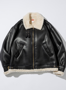 【6折】HINSON x FREAK'S STORE / B-3 仿羊羔飞行夹克 0072