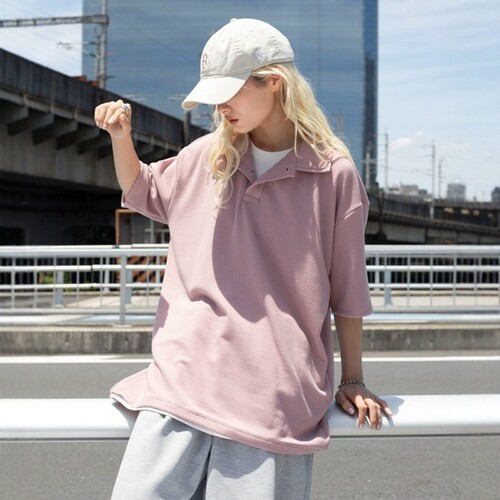 东京胖黄瓜日本代购 WEGO 宽松短袖POLO衫 WE26SM06-M0013