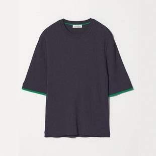 relaxing label 女款 5分袖 0016 东京胖黄瓜日本代购 针织衫 green