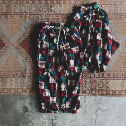 【VIP限时7折】日产 BEAMS PLUS 拼接格纹衬衫 男款 1664