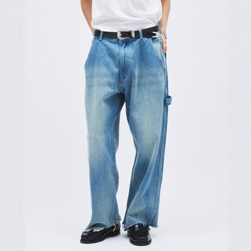 【7折】JOURNAL STANDARD 13oz 复古不对称牛仔裤 男款 2330