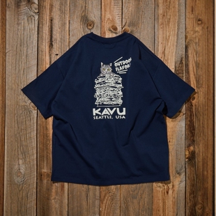 26春夏 KAVU x FREAK'S STORE / Burger Cat 印花T恤 男款 0260