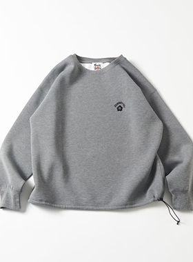 25秋冬 Kurt Wu x FREAK'S STORE 刺绣印花抽绳宽松卫衣 男 1171