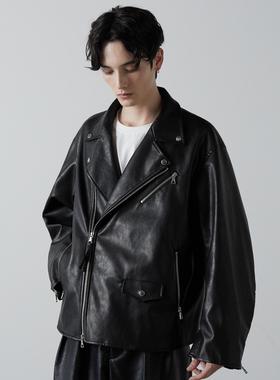 东京胖黄瓜日本代购 CLEL 男女款 翻领机车皮夹克 CLEjk1052