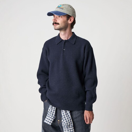 【7折】Steven Alan 澳洲羊羔毛POLO领针织衫 男款 0000