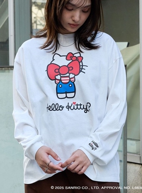 日本代购 sanrio / MONO-MART 刺绣印花长袖T恤 ls963