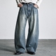 东京胖黄瓜日本代购 WYpt1678 弧形垂坠牛仔裤 WYM LIDNM