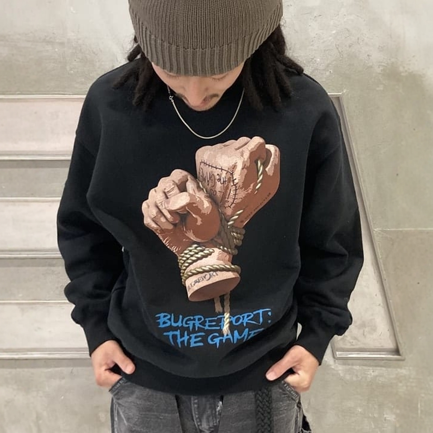 25秋冬 BEAMS T DENSUKE28 / Crewneck Sweat 印花圆领卫衣 0945